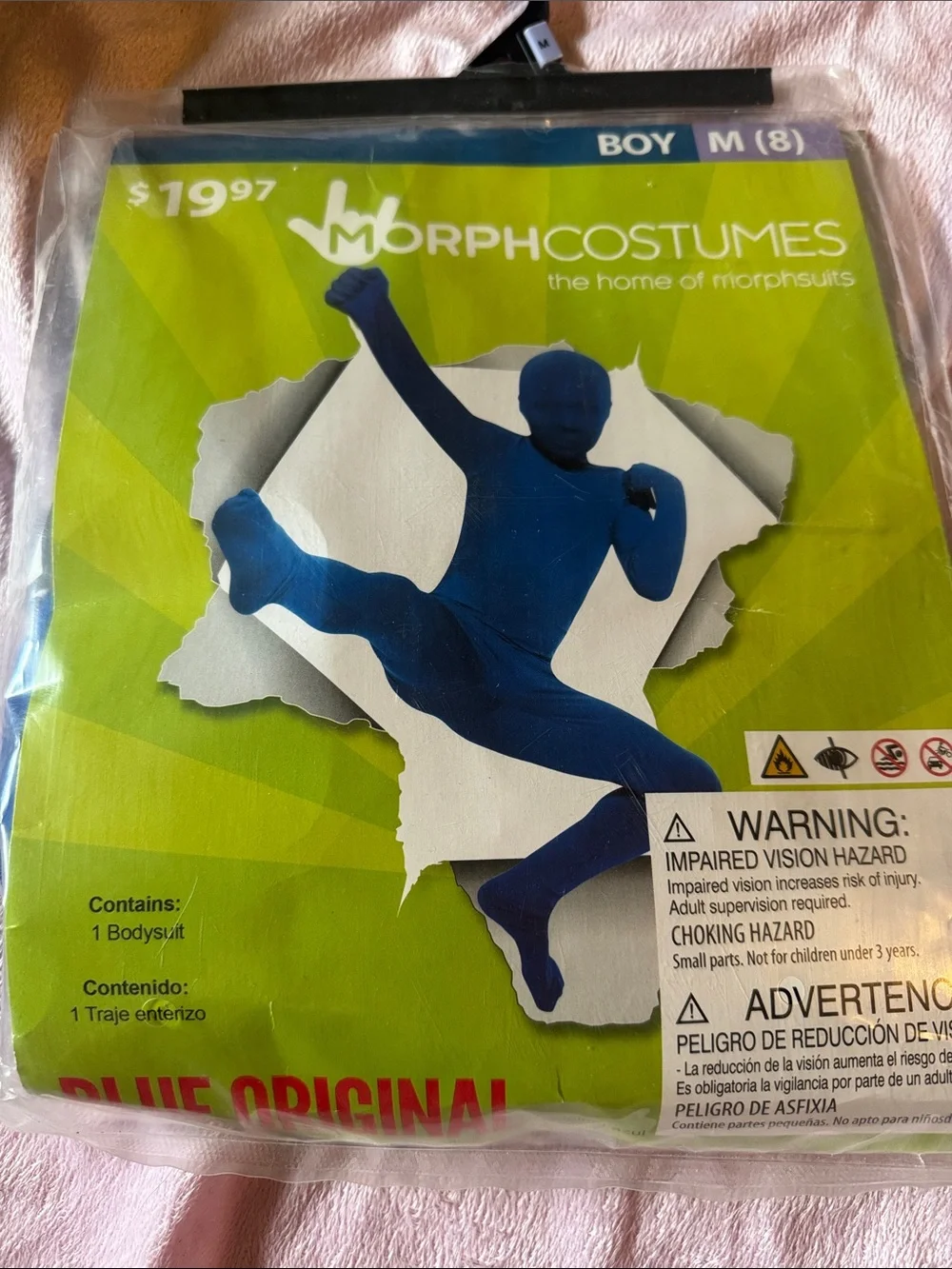 Boys Blue Full-Body Morphsuit Costume - Blue